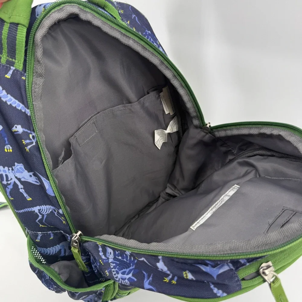 Pottery Barn Kids Mackenzie Dinosaur Skeleton Backpack Navy Green Small School